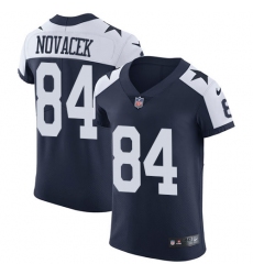Men's Nike Dallas Cowboys #84 Jay Novacek Navy Blue Throwback Alternate Vapor Untouchable Elite Player NFL Jersey