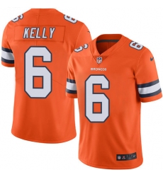 Men's Nike Denver Broncos #6 Chad Kelly Limited Orange Rush Vapor Untouchable NFL Jersey