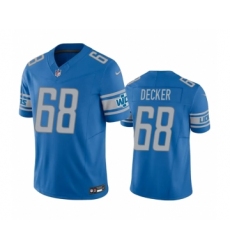 Men's Detroit Lions #68 Taylor Decker Blue 2023 F.U.S.E. Vapor Untouchable Limited Stitched Jersey