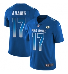 Youth Nike Green Bay Packers #17 Davante Adams Limited Royal Blue 2018 Pro Bowl NFL Jersey