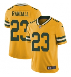 Men's Nike Green Bay Packers #23 Damarious Randall Limited Gold Rush Vapor Untouchable NFL Jersey