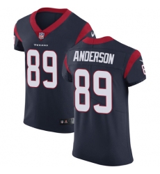 Men's Nike Houston Texans #89 Stephen Anderson Navy Blue Team Color Vapor Untouchable Elite Player NFL Jersey