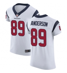 Men's Nike Houston Texans #89 Stephen Anderson White Vapor Untouchable Elite Player NFL Jersey