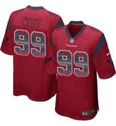 Men's Nike Houston Texans #99 J.J. Watt Limited Red Strobe NFL Jersey