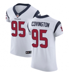 Men's Nike Houston Texans #95 Christian Covington White Vapor Untouchable Elite Player NFL Jersey