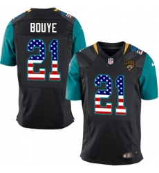 Men's Nike Jacksonville Jaguars #21 A.J. Bouye Elite Black Alternate USA Flag Fashion NFL Jersey