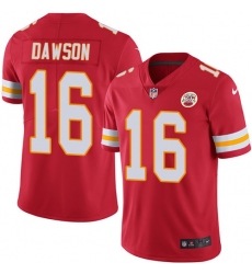 Youth Nike Kansas City Chiefs #16 Len Dawson Red Team Color Vapor Untouchable Limited Player NFL Jersey