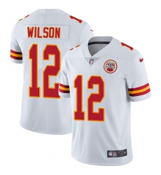Youth Nike Kansas City Chiefs #12 Albert Wilson White Vapor Untouchable Limited Player NFL Jersey