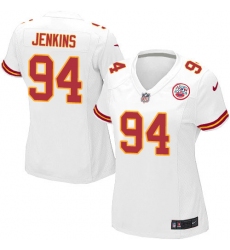 Women's Nike Kansas City Chiefs #94 Jarvis Jenkins Game White NFL Jersey