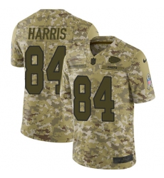 Men's Nike Kansas City Chiefs #84 Demetrius Harris Limited Camo 2018 Salute to Service NFL Jersey