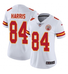 Women's Nike Kansas City Chiefs #84 Demetrius Harris White Vapor Untouchable Limited Player NFL Jersey