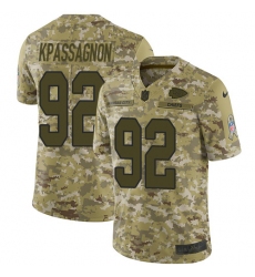 Men's Nike Kansas City Chiefs #92 Tanoh Kpassagnon Limited Camo 2018 Salute to Service NFL Jer