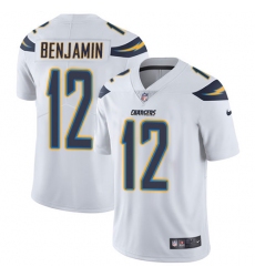 Men's Nike Los Angeles Chargers #12 Travis Benjamin White Vapor Untouchable Limited Player NFL Jersey