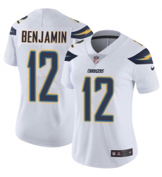Women's Nike Los Angeles Chargers #12 Travis Benjamin Elite White NFL Jersey